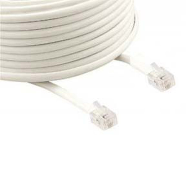 Steren 304-100 30.48м Белый телефонный кабель