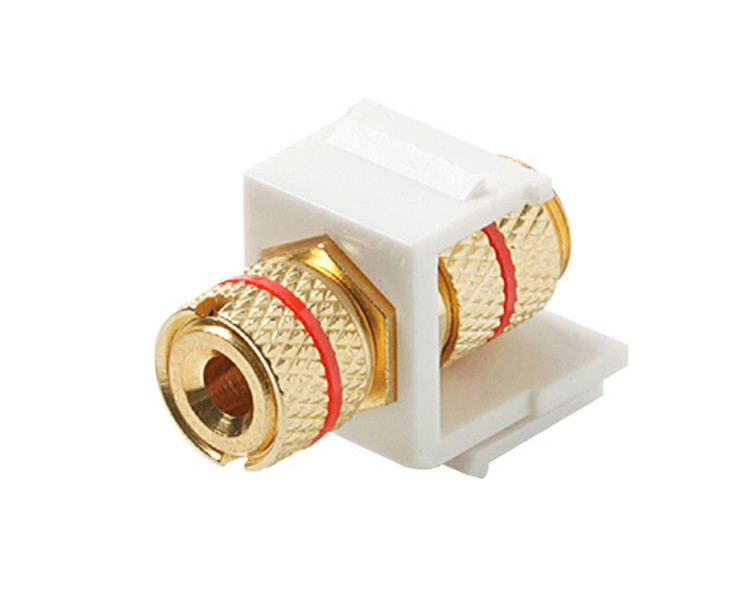 Steren 310-468WH Banana Red,White wire connector