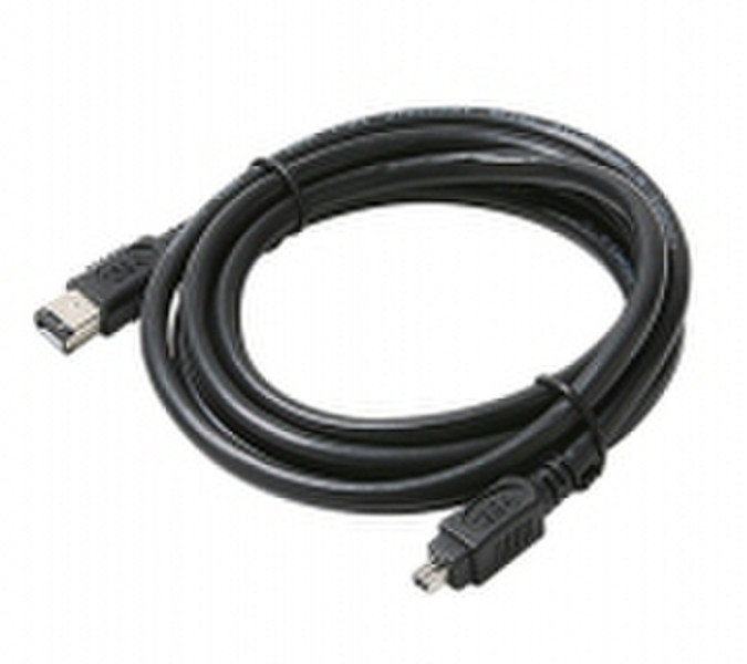 Steren 506-706 1.83м 6-p 4-p Черный FireWire кабель