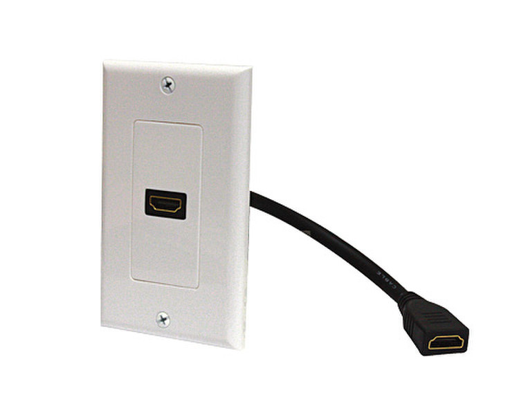 Steren 526-101 White outlet box