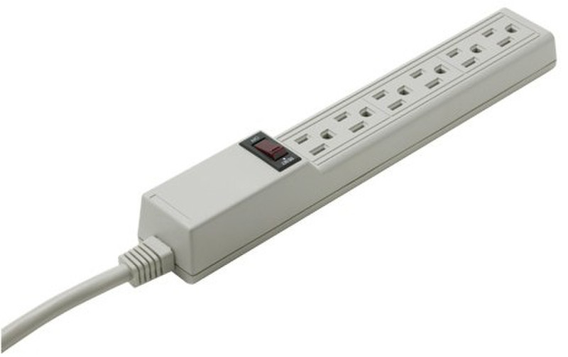 Steren 905-106 6AC outlet(s) 125V 1.22m Weiß Spannungsschutz