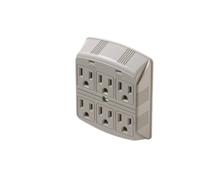 Steren 905-307 6AC outlet(s) 120V Grey surge protector