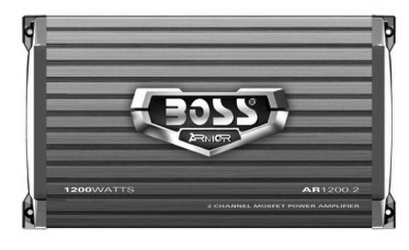 BOSS AR1200.2 2.0 Автомобиль Проводная Серый усилитель звуковой частоты