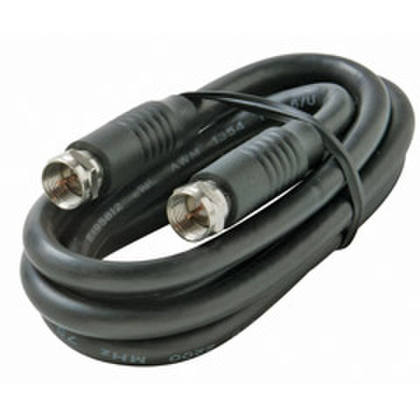 Steren BL-215-403BK 0.9144m Black coaxial cable