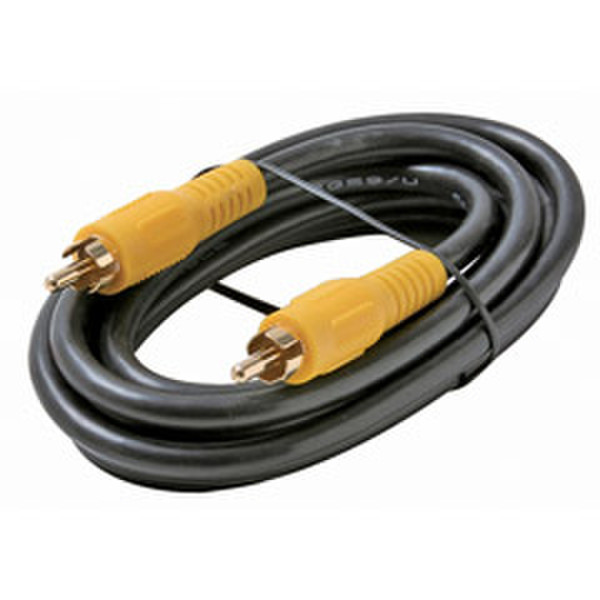 Steren BL-216-103BK 1m RCA RCA Black coaxial cable