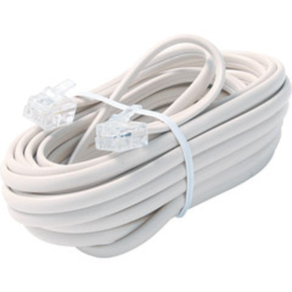 Steren BL-324-007IV 2.1336m Ivory telephony cable