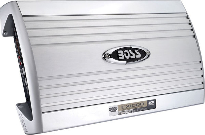 BOSS CX1000 4.0 Автомобиль Проводная Cеребряный, Белый усилитель звуковой частоты