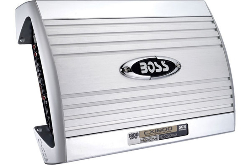 BOSS CX1800 5.0 Автомобиль Проводная Cеребряный, Белый усилитель звуковой частоты