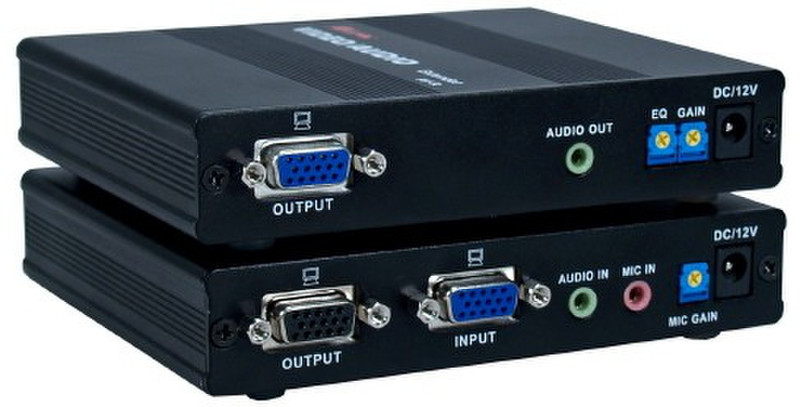 QVS VAC5-E AV transmitter & receiver Black AV extender