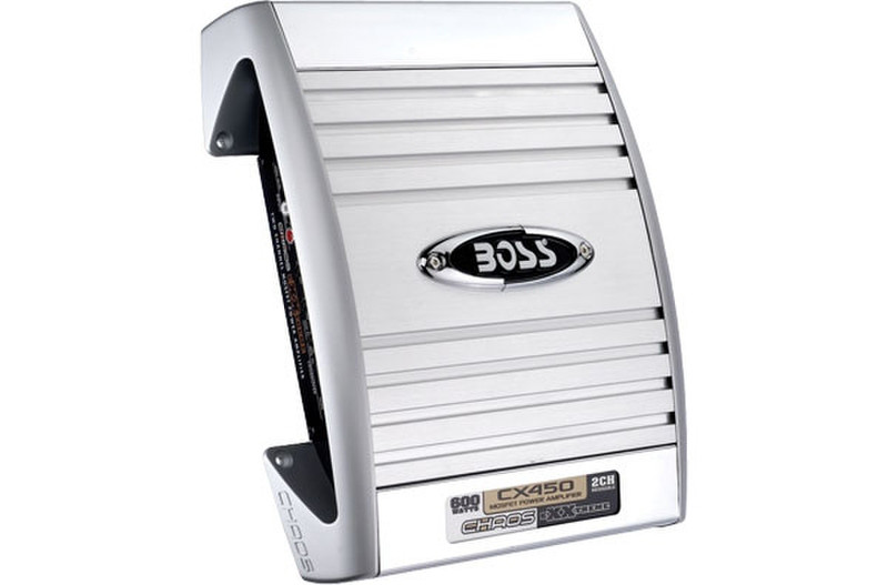 BOSS CX450 2.0 Автомобиль Проводная Cеребряный, Белый усилитель звуковой частоты