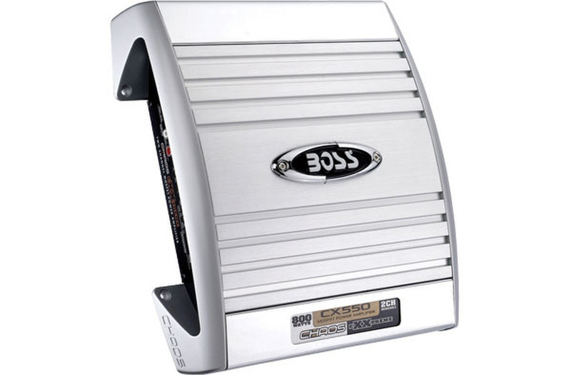 BOSS CX550 2.0 Автомобиль Проводная Cеребряный, Белый усилитель звуковой частоты