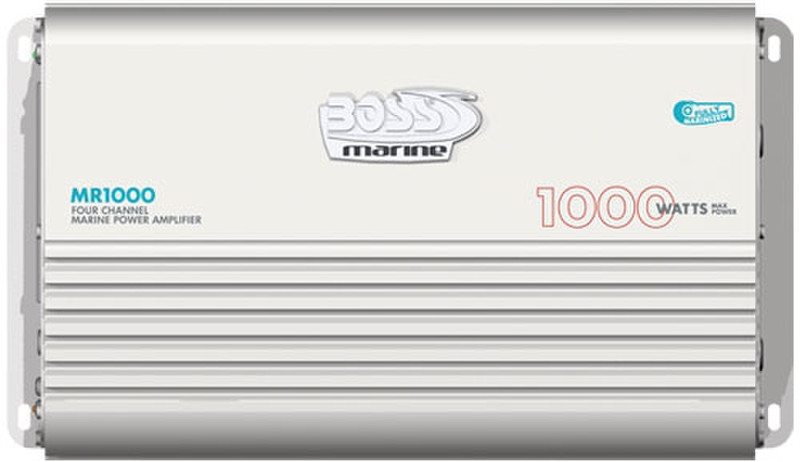 BOSS MR1000 4.0 Проводная Cеребряный, Белый усилитель звуковой частоты
