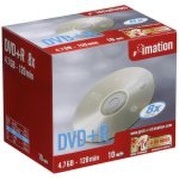 Imation DVD+R 4,7Gb 8x jewelcase (10)