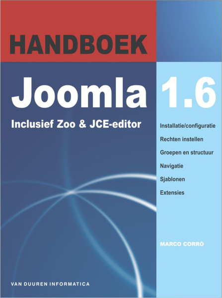 Van Duuren Media Handboek Joomla 1.6 272страниц руководство пользователя для ПО