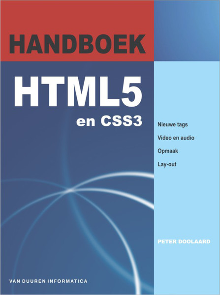 Van Duuren Media Handboek HTML5 en CSS3 296pages software manual