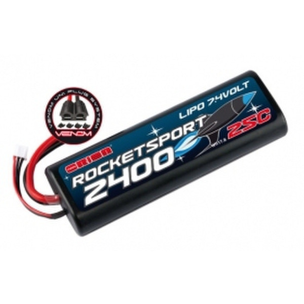 Team Orion ORI14169 Lithium Polymer (LiPo) 2400mAh 7.4V rechargeable battery