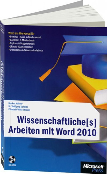 Microsoft Wissenschaftliche[s] Arbeiten mit Word 2010 330pages German software manual