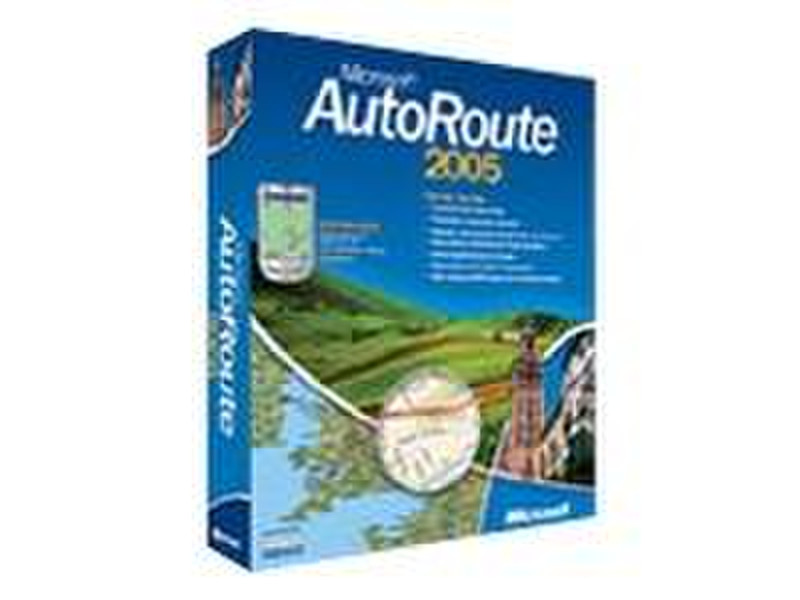 Microsoft MS AutoRoute Euro 2005 FR CD W32