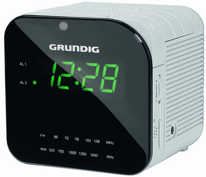 Grundig Sonoclock 590 Часы Цифровой Черный, Белый радиоприемник