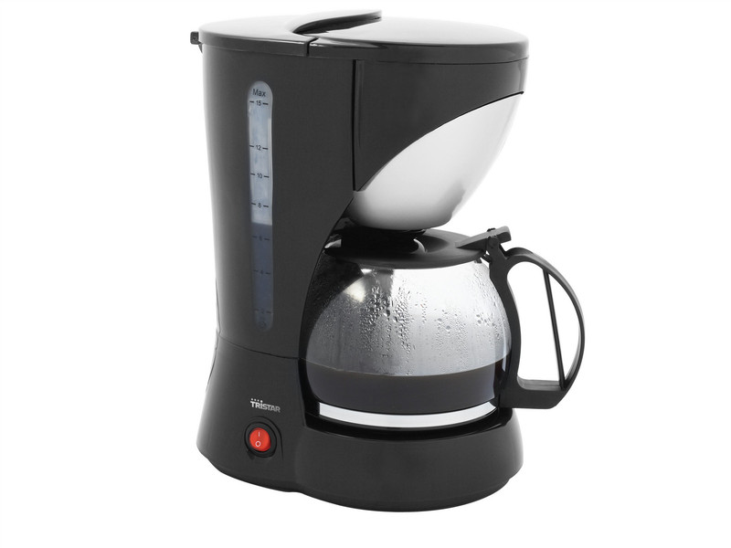 Tristar KZ-1208 Drip coffee maker 1.5L 15cups Black,Silver,Transparent coffee maker