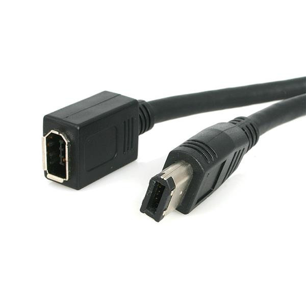 StarTech.com 6 ft. i.Link IEEE-1394 FireWire Extension Cable 6 to 6 pin M/F 1.83м Черный FireWire кабель