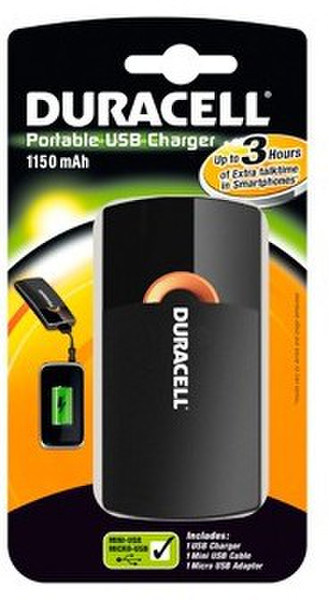 Duracell 141797 Outdoor Black mobile device charger