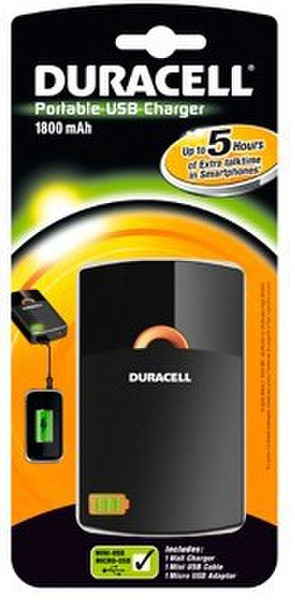 Duracell 141798 Никель-металл-гидридный (NiMH) 500мА·ч Черный внешний аккумулятор