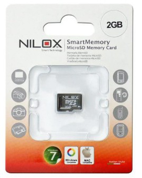 Nilox 2GB microSD 2GB MicroSD Class 2 memory card
