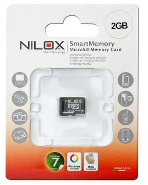 Nilox 2GB microSD 2GB MicroSD Klasse 2 Speicherkarte