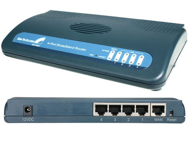 StarTech.com BR4100DC Blue wired router