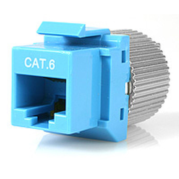 StarTech.com Tool-less Type Category 6 Keystone Jack - Blue 1 - RJ45 F wire connector