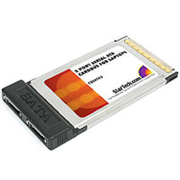 StarTech.com 2 Port SATA CardBus Adapter For Notebooks интерфейсная карта/адаптер