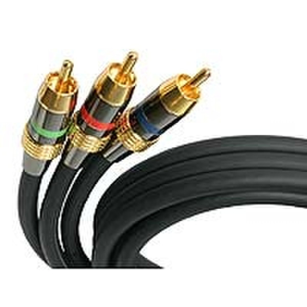 StarTech.com 12 ft Premium Component RCA Video Cable 3.66м Черный компонентный (YPbPr) видео кабель