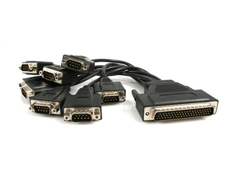 StarTech.com 8 Port RS232 DB9 Connector Cable Black