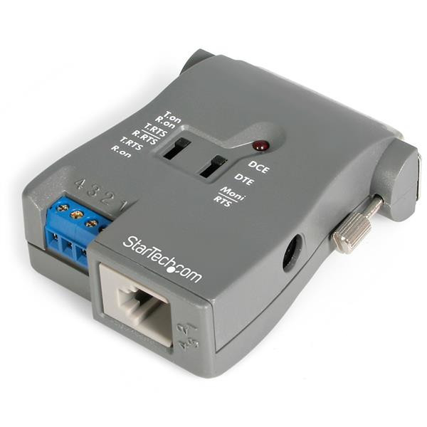 StarTech.com RS-232 to RS-485/422 Serial Interface Converter RJ11 Female/DB25 Female DB25 Female/RJ11 Female or 4 terminal block Серый кабельный разъем/переходник