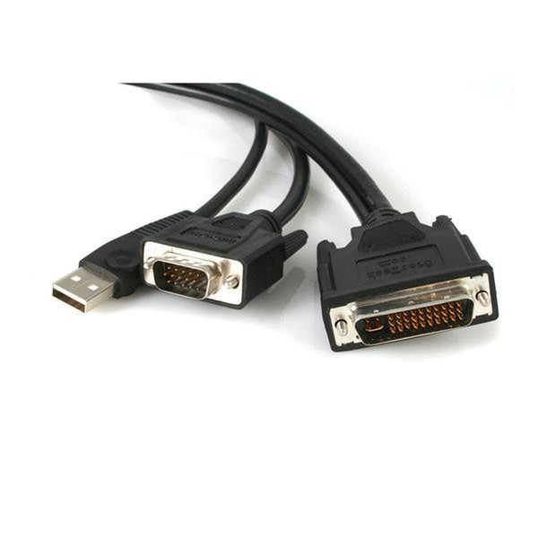 StarTech.com M1VGAUSB6 1.8m VGA (D-Sub) + USB Schwarz Videokabel-Adapter