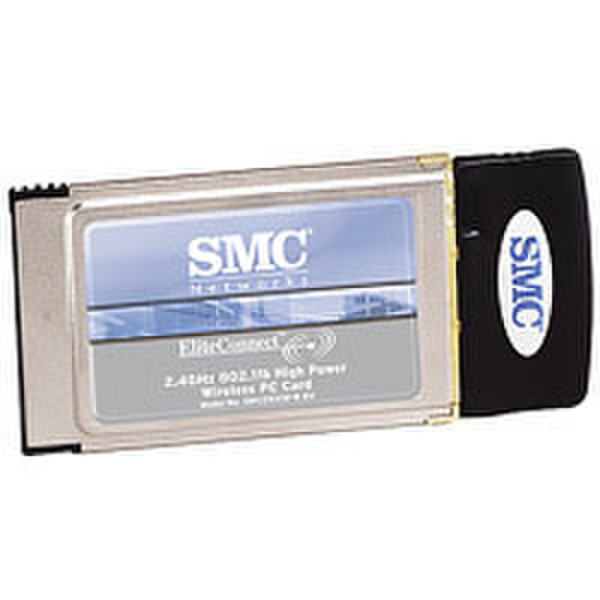 SMC 2.4GHz 11Mbps Wireless High Power Cardbus Adapter Internal 11Mbit/s networking card