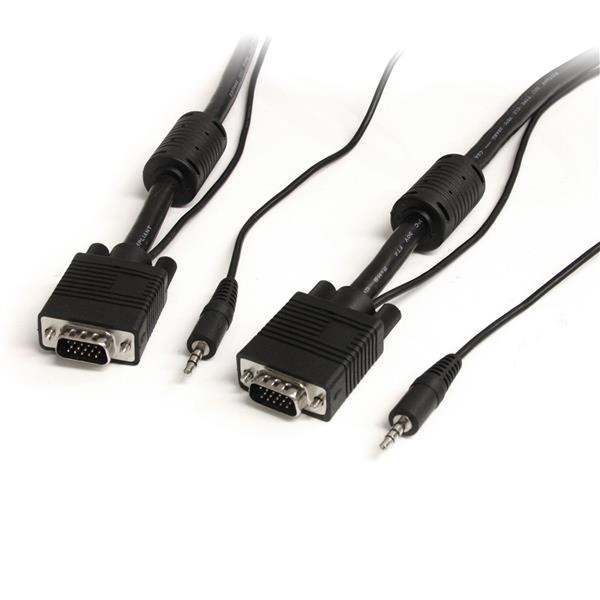 StarTech.com 6 ft Coax SVGA monitor cable w/ built-in Audio 1.83м VGA кабель