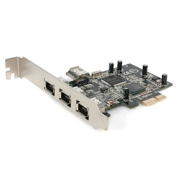 StarTech.com 3 + 1 Internal Port PCI Express FireWire adapter Card PEX13943 - FireWire adapter - PCI Express x1 - Firewire - 3 ports