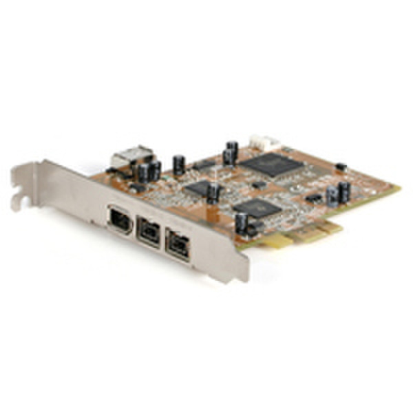 StarTech.com 2 Port 1394b FireWire 800 & 1 Port + 1 Internal Firewire 400 PCI Express Card interface cards/adapter