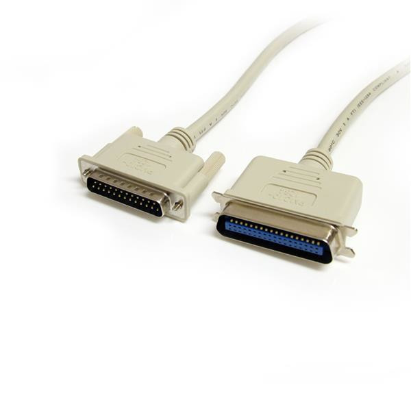 StarTech.com 10 ft DB25 to Centronics 36 IEEE-1284 Parallel Printer Cable - M/M printer cable