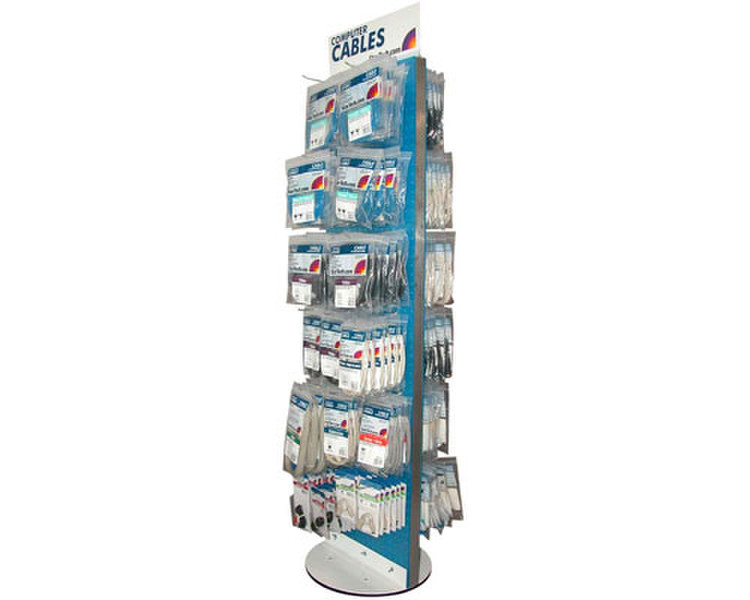 StarTech.com Revolving Cable Display Rack Blue,Silver rack