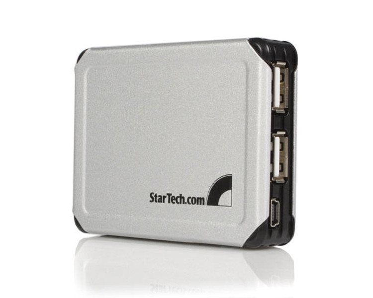StarTech.com 3 Port USB 2.0 Hub 480Мбит/с Cеребряный хаб-разветвитель