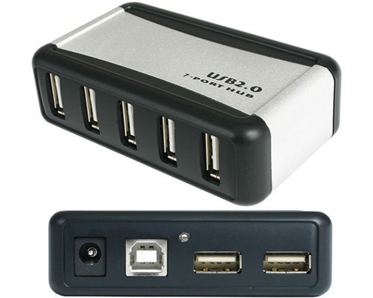 StarTech.com 7-Ports USB 2.0 Hub 480Mbit/s interface hub