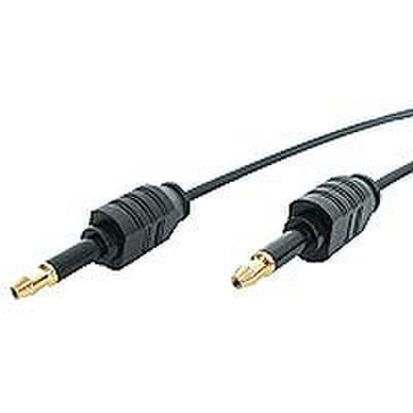 StarTech.com 3 ft Thin Miniplug Digital Audio Cable 0.91м Черный аудио кабель