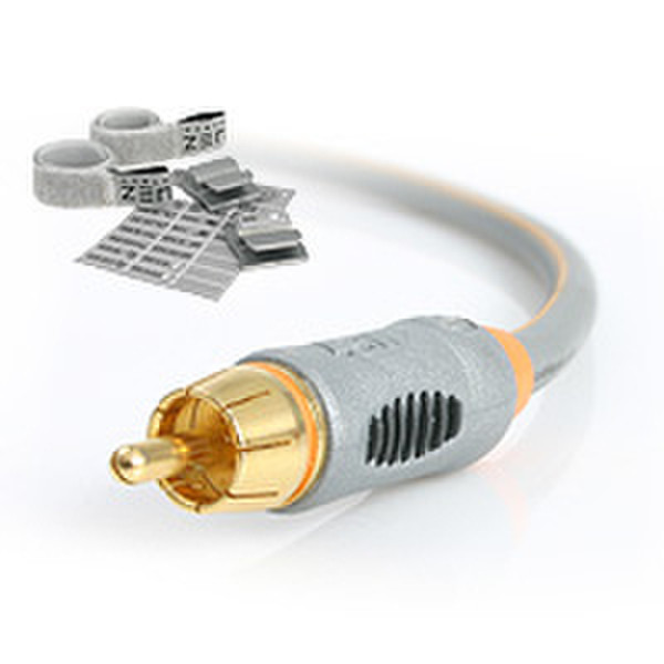 StarTech.com Cable ZEN 6.6 ft (2m) Digital Coaxial Audio Cable 2m Grau Koaxialkabel