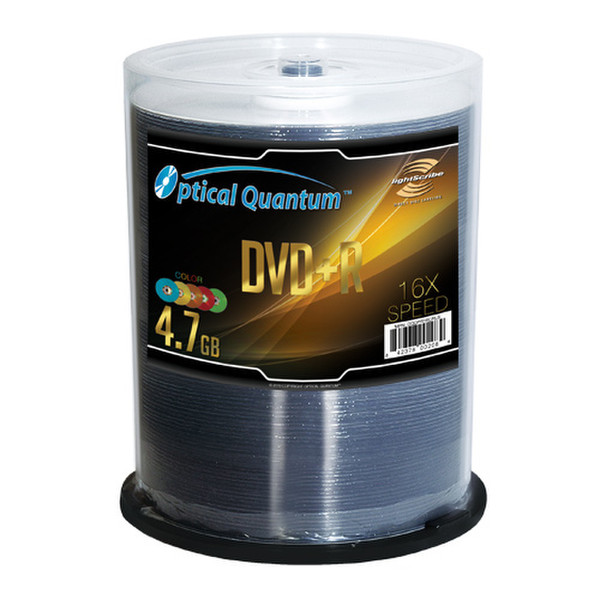Optical Quantum OQDPR16CRLS 4.7GB DVD+R 100Stück(e) DVD-Rohling