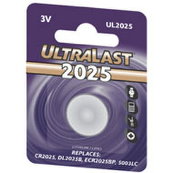 UltraLast UL2025 Lithium 3V non-rechargeable battery