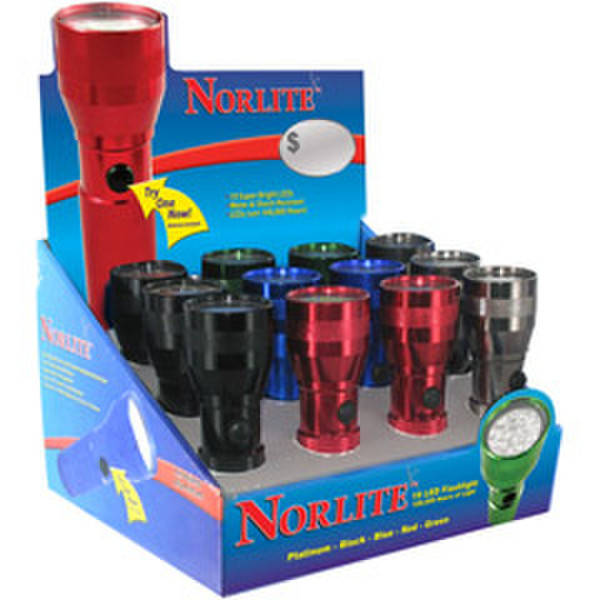 Norlite 08-N104DISP12 Hand-Blinklicht LED Mehrfarben Taschenlampe