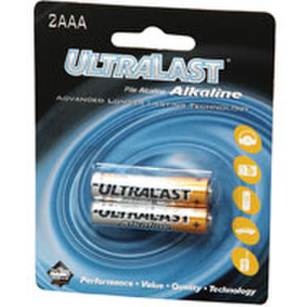 UltraLast ULA2AAA Alkaline 1.5V non-rechargeable battery